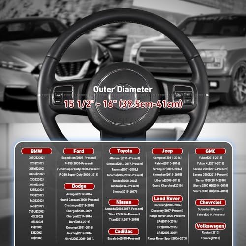 SEG Direct Steering Wheel Cover 39.5-41cm Large Size - Image 6