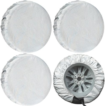 Season Guard 4Pack Carbon Fiber Tire Cover, Fit Truck SUV RV Trailer Camper by SeasonGuard