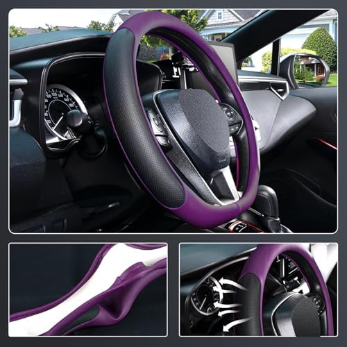 SEG Direct D Shaped Steering Wheel Cover 14.5-15 inch - Image 3