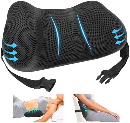 Lumbar Support Pillow, Memory Foam Back Cushion by Unknown