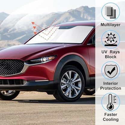 Windshield Sun Shade for 2019-2026 Mazda CX-30 CX30 Accessories - Image 2