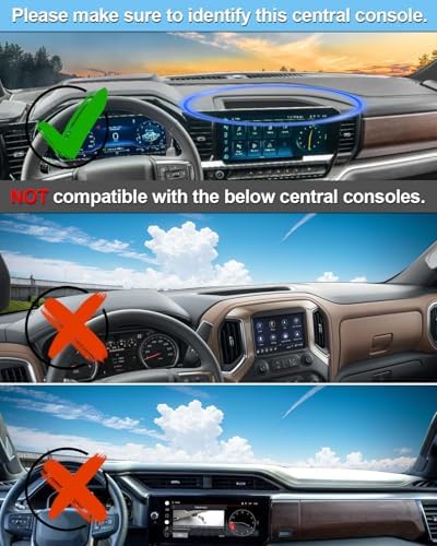 SKYLOTEC Dash Cover Mat for 2022-2026 Chevy Silverado 1500/GMC Sierra - Image 3