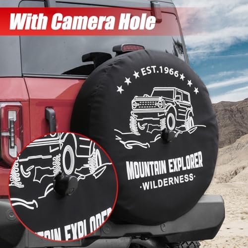 32 Inches Spare Tire Covers for Ford Bronco Base, Big Bend, Outer Banks 2/4 - Image 3