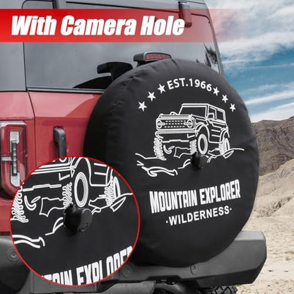 32 Inches Spare Tire Covers for Ford Bronco Base, Big Bend, Outer Banks 2/4 - Image 3