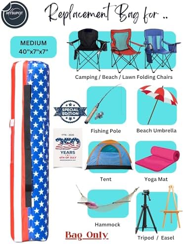 40"x7"x7" Replacement Bag for Folding Camping Chair, Camp Chairs, Yoga Mat - Image 6