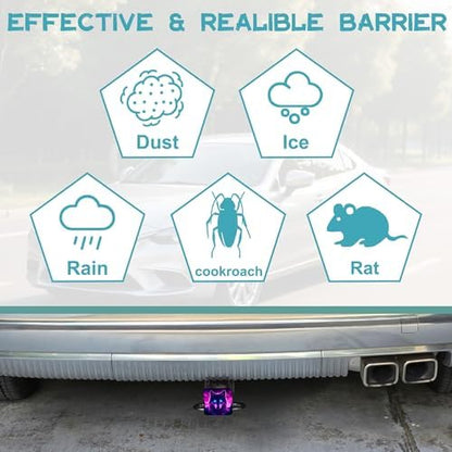 Hitch Receiver Cover 2" Neon Purple Wolf Trailer Hitch Cover Tube Cap Rubber - Image 6
