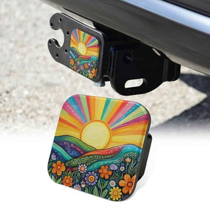 Trailer Hitch Cover 2 Inch Square Receiver Hitch Cover Rubber Tube Plug by Unknown