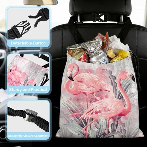 Flamingos Car Trash Bag - Image 4