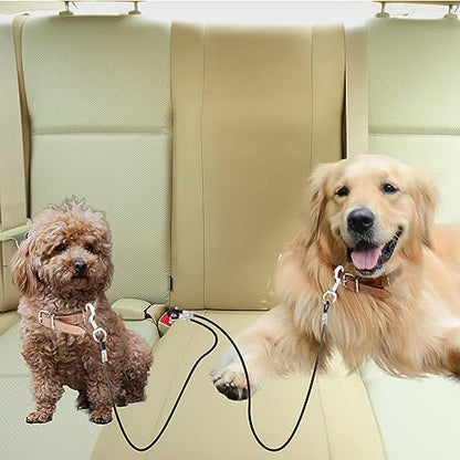 Dog Seat Belt Harness for Car, No Chew Tether Cable Vehicle Dogs Accessories - Image 4