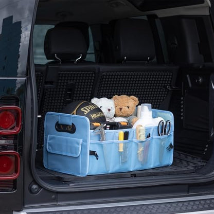 Car Trunk Organizer, Collapsible Car Organizers and Storage Light Blue - Image 3