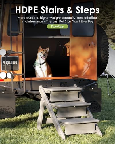 GREENVINES Foldable Dog Stairs & Steps, 2-in-1 HDPE Pet Ramp - Image 4