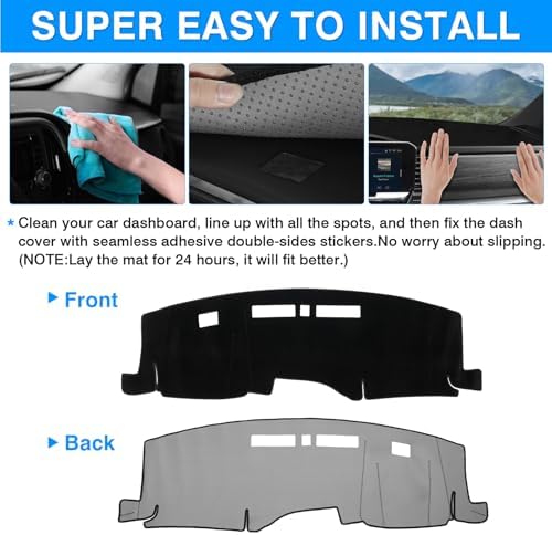 Autorder Dashboard Cover Mat for 2022-2025 2026 Chevy Chevrolet Silverado/GMC - Image 5
