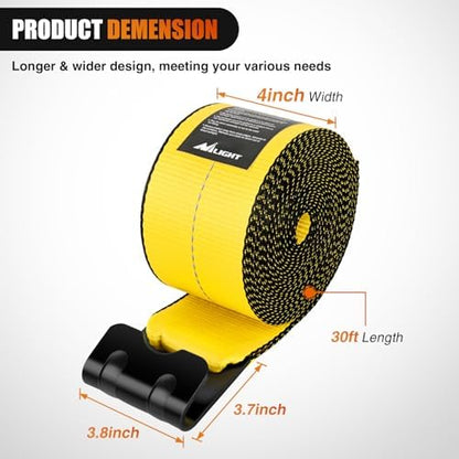 Nilight Truck Straps 4" x 30' Heavy Duty Tie Down - Image 2