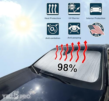 Front Windshield Sunshade Custom Fit - Image 2