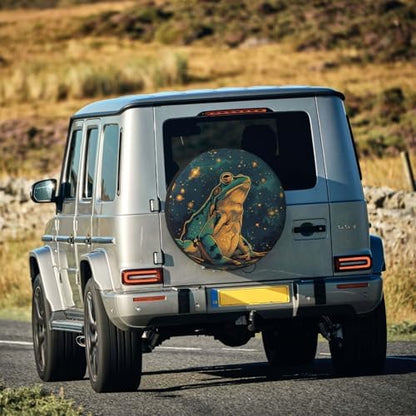 Spare Tire Cover Frog Watching Night Sky Wheel Tire Cover Waterproof Sun - Image 7