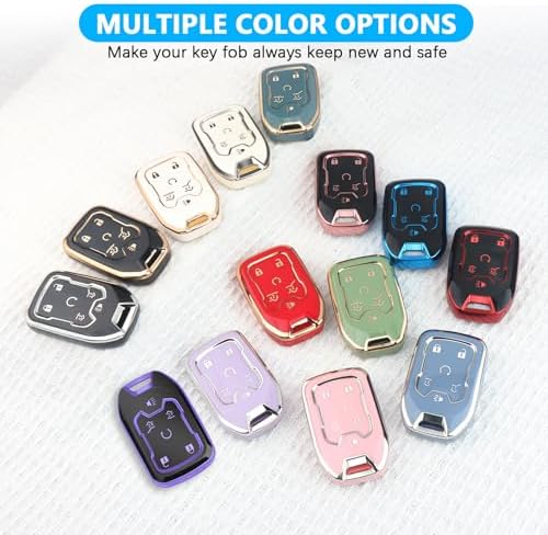 MILD EAST for Chevy GMC Key Fob Cover 6 Buttons Key Case 2016-2025 - Image 6