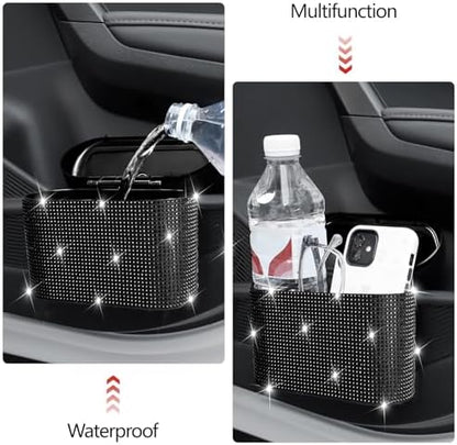 NBTEPEM Bling Car Trash Can - Image 6