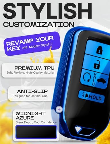Lucrum Compatible with Honda Key Fob Cover & Keychain - Image 3