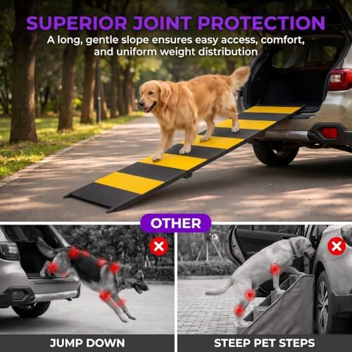 Dog Ramp for Car 71" X 17.6" Extra Long Folding Pet Ramp for Large Dogs up to - Image 5