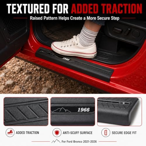 Mabett Door Edge Guards for 2021-2026 Ford Bronco Accessories 4-Door - Image 3