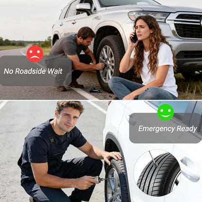 29PCS Tire Repair Rubber Nail Kit, Premium Spiral Screw-in Tire Plugs - Image 6