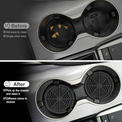 Alpmosn 4PCS Spider Web Car Coasters - Image 5