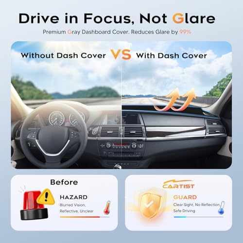 Cartist Dash Cover for 2008-2013 BMW X5 Dashboard Cover Accessories Premium - Image 4
