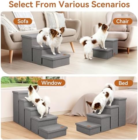 Zerbuger Dog Stairs with Storage - Image 4