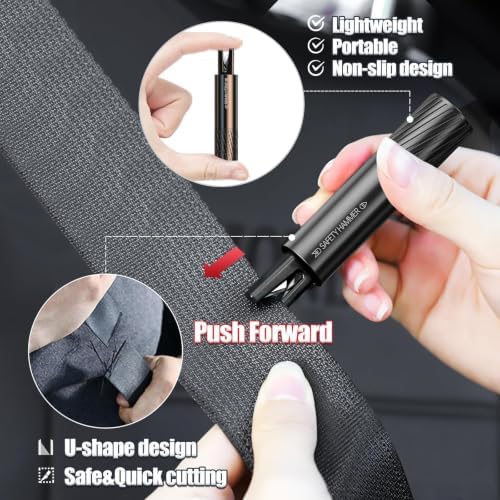 2 Pack Safe Hammer Glass Breaker Underwater, 2-in-1 Car Safety Hammer Window - Image 6