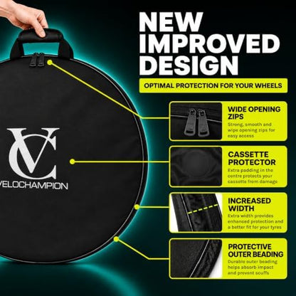 VeloChampion Waterproof Nylon Bike Wheel Bag, Large 26-29", 2 Pack - Image 5