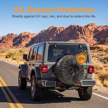 Car Spare Tire Cover, Oxford Cloth Waterproof Anti-scratch Wheel Protector - Image 7
