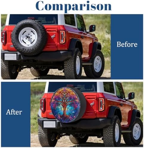 Tree of Life Spare Tire Cover Dust-Proof Spare Wheel Covers - Image 5