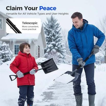 3 in 1 Car Snow Brush, Ice Scraper, Telescoping Snow Shovel - Image 5