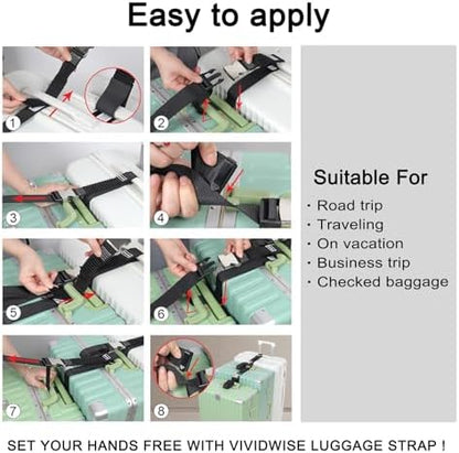 Luggage Straps, Stretchable Luggage Connector Straps - Image 6