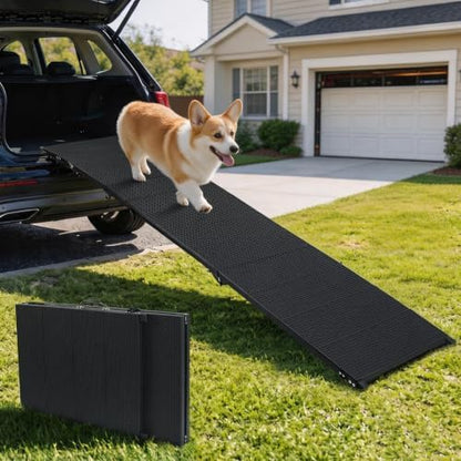 71" Dog Ramp for Car, Extra Long Foldable Hisfox Pet Ramp for Dog by Unknown
