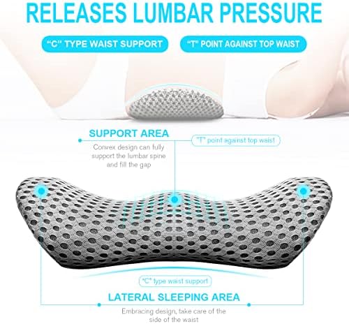 Lumbar Support Pillow for Office Chair, Memory Foam Lumbar Pillow for Lower - Image 2
