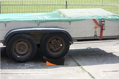OULEME 6" Raised Tire Ramp Aid, Curved Tandem Wheel Leveler & Chock 1PK - Image 4