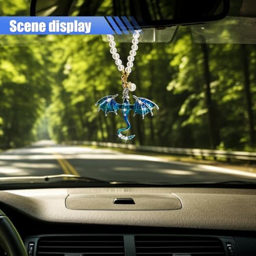 Bling Dragon Car Rear View Mirror Charm - Image 4