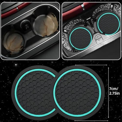 NBTEPEM 6 Pcs Mint Steering Wheel Cover Set, Sport Microfiber Leather Steering - Image 7