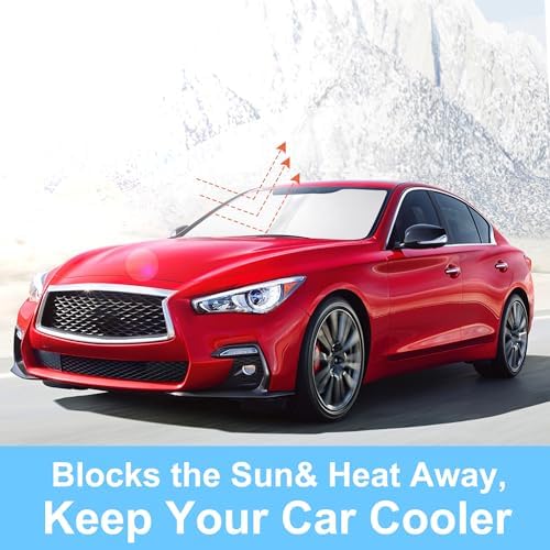 Windshield Sun Shade for 2014-2024 Infiniti Q50 Accessories - Image 6
