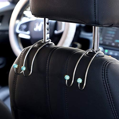SAVORI Auto Hooks Bling Car Hangers Organizer Seat Headrest Hooks Strong and - Image 3