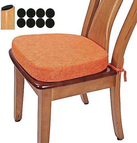 BUYUE Thickened 2.5" Friendly Woven Fabric Dining Chair Cushion, U-Shape High by BUYUE