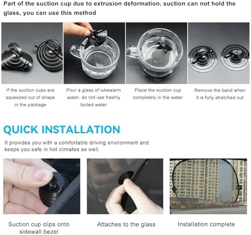 5 PCS Universal Car Window Shade, UV Rays Protection Automotive Sun Shades - Image 6