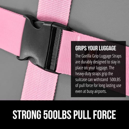 GORILLA GRIP Heavy Duty Luggage Straps - Image 3