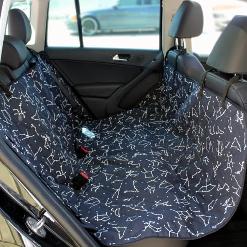 Molly Mutt Deep Blue Dog Car Seat Cover, GOTS-Certified Cotton by MollyMutt