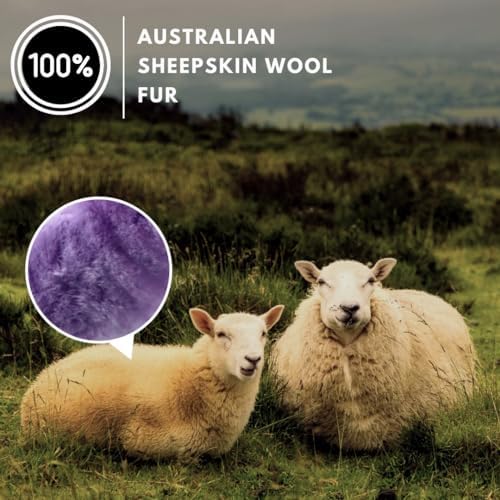 Andalus Brands Luxury Fluffy Car Steering Wheel Covers – Genuine Merino - Image 2