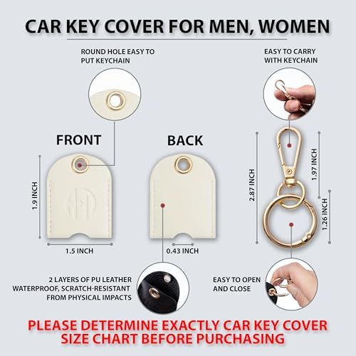 Leather Key Sleeve for Broken Car Key Loop Replacement - Image 2
