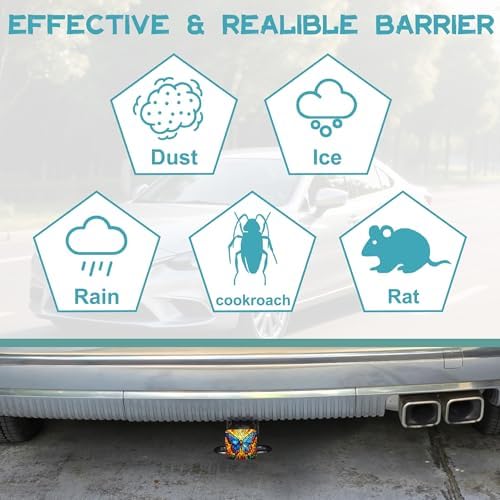 Hitch Receiver Cover 2" Stained Glass Beautiful Butterfly Trailer Hitch Cover - Image 6