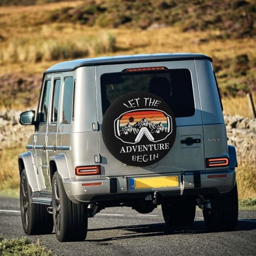 Let The Adventure Begin Spare Tire Cover Wheel Protectors Weatherproof - Image 7
