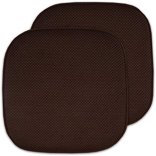 Sweet Home Collection 2 Pack Memory Foam Honeycomb Nonslip Back 16" x 16" by SweetHomeCollection